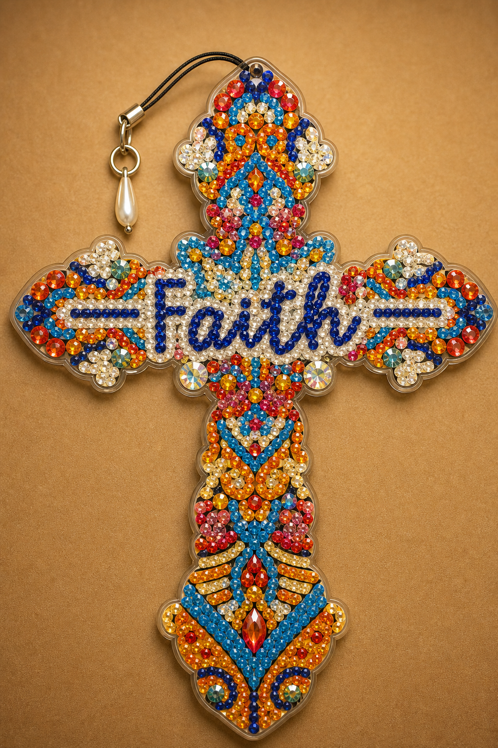 Faith Cross Keychain
