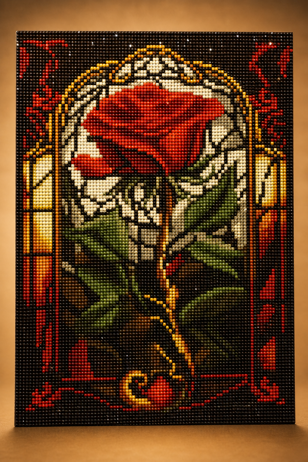 Stained Glass Rose